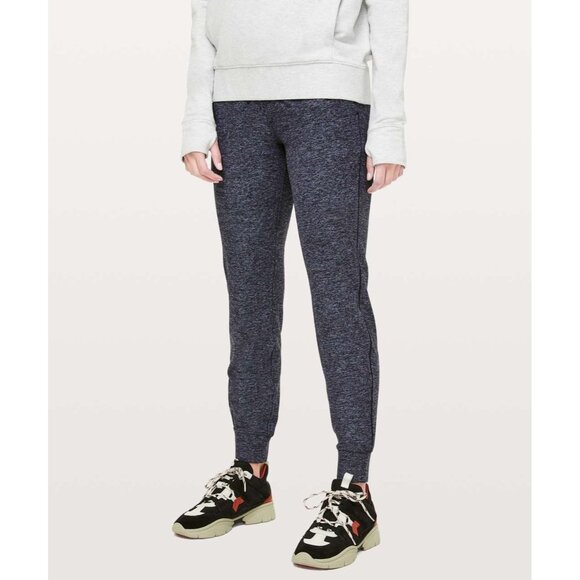 Lululemon Ready To Rulu Pant *Updated‎ 29" Heathered Gatsby Blue / Black Size 6 - Picture 1 of 8